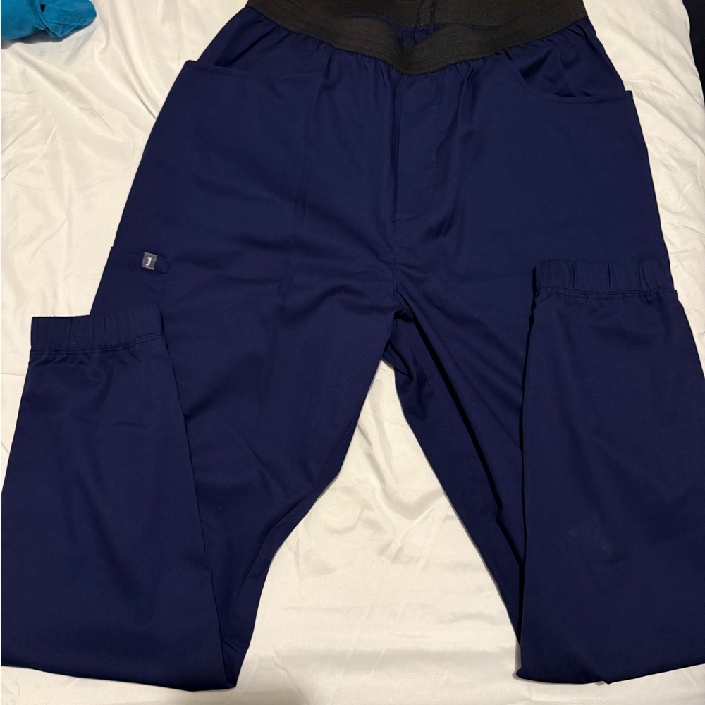 Jaanuu Men's Deep Blue Cargo Pants